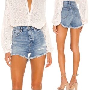 Free People x We The Free crvy vintage high rise Jean shorts sz 29